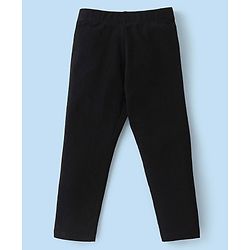 Babyhug Cotton Lycra Knit Solid Color Stretchable Leggings Pack Of 5 - Multicolor