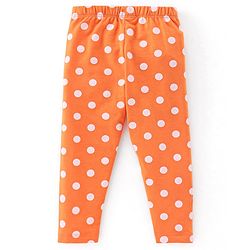 Babyhug Cotton Lycra Knit Full Length Stretchable Leggings Floral Print Pack Of 3 - Multicolor