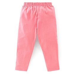 Babyhug Cotton Elastane Knit Full Length Solid Leggings Pack of 3 - Pink Green & Blue