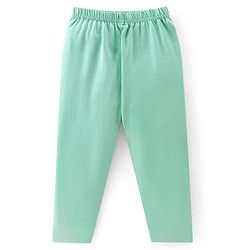 Babyhug Cotton Elastane Knit Full Length Solid Leggings Pack of 3 - Pink Green & Blue