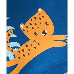 Babyhug 100% Cotton Interlock Knit Full Sleeves Striped & Cheetahs  Print Vests Pack of 3 - Multicolour