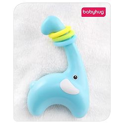 Babyhug Elephant Shape Baby Rattle - Blue
