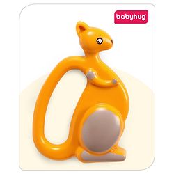 Babyhug Premium Elephant Shaped Baby Rattle  Blue | Lightweight & Engaging Toy | Safe, Non-Toxic | Improves Grasping & Sensory Skills | Gift for 3+ Months | BIS Certified