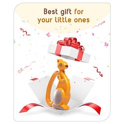 Babyhug Premium Elephant Shaped Baby Rattle  Blue | Lightweight & Engaging Toy | Safe, Non-Toxic | Improves Grasping & Sensory Skills | Gift for 3+ Months | BIS Certified