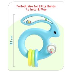 Babyhug Rabbit Shape Rattle - Blue