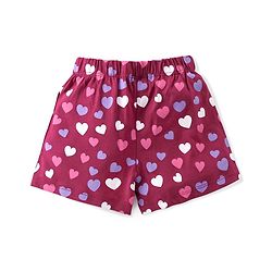 Babyhug Cotton Knit Half Sleeves Night Suit With Unicorn Print - Pink