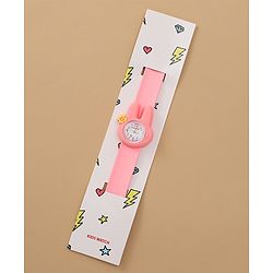 Babyhug Free Size Analog Watch - Pink