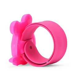Babyhug Free Size Mice Shaped Analog Watch - Dark Pink