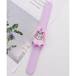 Babyhug  Free Size Unicorn Design Analog Watch - Light Purple