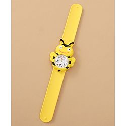 Babyhug Free Size Honey Bee Shaped Analog Watch - Yellow