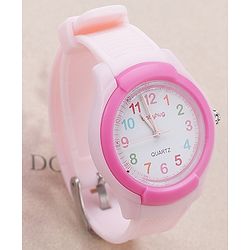 Babyhug Free Size Analog Quartz Watch - Pink
