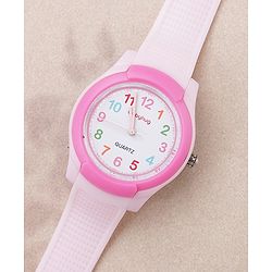 Babyhug Free Size Analog Quartz Watch - Pink