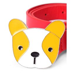 Babyhug Puppy Faced Free Size Belt - Red