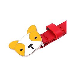 Babyhug Puppy Faced Free Size Belt - Red