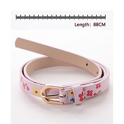 Babyhug Free Size Belt with Floral Print - Beige