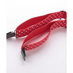 Babyhug Bow and Suspender Set Polka Dot  Printed - Red