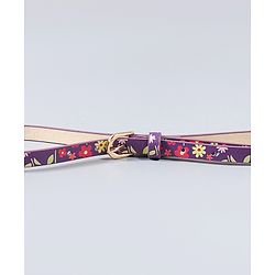 Babyhug Free Size Belt with Floral Print - Purple