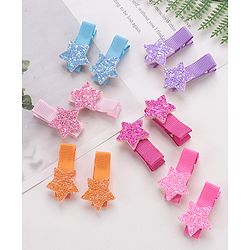 Babyhug Free Size Hair Pins and Clips Pack of 12 - Multicolor