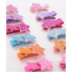Babyhug Free Size Hair Pins and Clips Pack of 12 - Multicolor