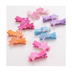 Babyhug Free Size Hair Pins and Clips Pack of 12 - Multicolor