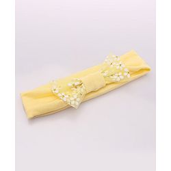 Babyhug Free Size Headbands With Bow Applique Pack of 3- Multicolor