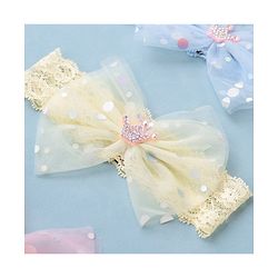Babyhug Free Size Headbands With Bow Applique Pack of 3- Multicolor