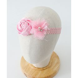Babyhug Free Size Headbands With Flower Applique Pack of 3- Multicolor