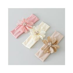 Babyhug Headbands with Floral Applique Pack of 3 - Multicolor