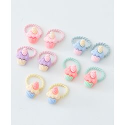 Babyhug Rubber Bands & Scrunchies Sets Pack of 10 - Multicolour