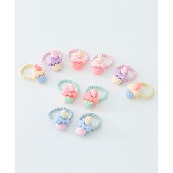 Babyhug Rubber Bands & Scrunchies Sets Pack of 10 - Multicolour