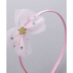 Babyhug Free Size Hair Accessories Combo Set of 3 with Bow Applque - Pink