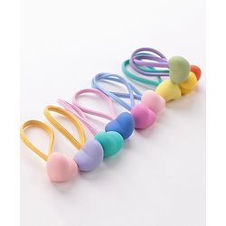 Babyhug Rubber Bands & Scrunchies Sets Pack of 10 - Multicolour