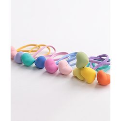 Babyhug Rubber Bands & Scrunchies Sets Pack of 10 - Multicolour
