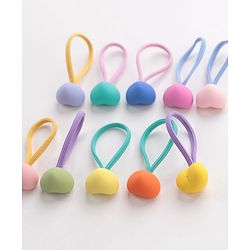 Babyhug Rubber Bands & Scrunchies Sets Pack of 10 - Multicolour