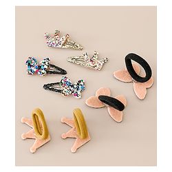 Babyhug Free Size Bow & Butterfly Clips Set of 8 - Multicolor