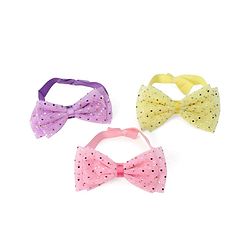 Babyhug Free Size Bow Style Headbands Pack of 3 - Multicolor