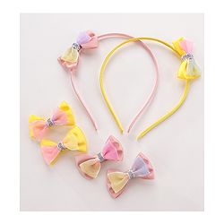 Babyhug Baby Hair Accessories Combo Set Free Size Pack of 2 - Pink & Yellow