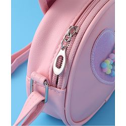 Babyhug Sling Bag with Bunny & Heart Applique - Pink