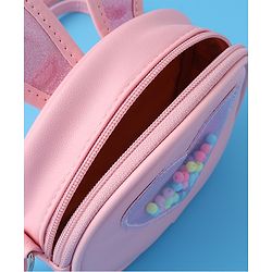 Babyhug Sling Bag with Bunny & Heart Applique - Pink