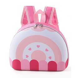 Babyhug Fashion Backpacks Heart Print - Multicolor