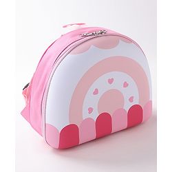 Babyhug Fashion Backpacks Heart Print - Multicolor