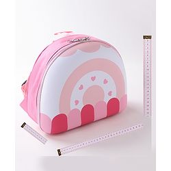 Babyhug Fashion Backpacks Heart Print - Multicolor