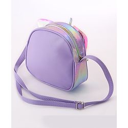 Babyhug Sling Bag With Butterfly Applique - Purple