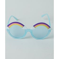 Babyhug Rainbow Shape Sunglasses -Light Green