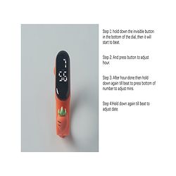 Babyhug Carrot Applique Digital Watch Free Size - Orange