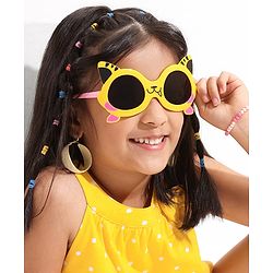 Babyhug Tiger Shape Sunglasses -Yellow