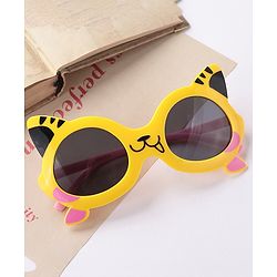 Babyhug Tiger Shape Sunglasses -Yellow