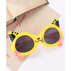 Babyhug Tiger Shape Sunglasses -Yellow