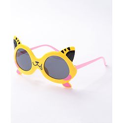 Babyhug Tiger Shape Sunglasses -Yellow