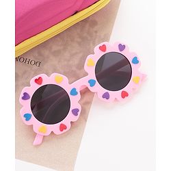 Babyhug Heart Designed Sunglasses - Pink